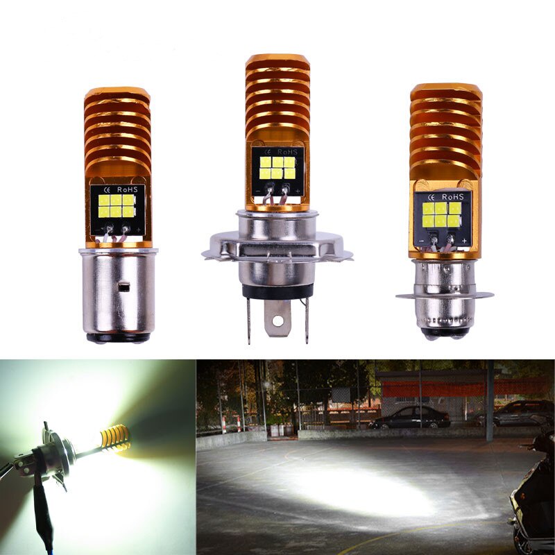 Đèn Pha led H4 ba20d 12v p15d H4 Chuyên Dụng Cho Xe Mô Tô