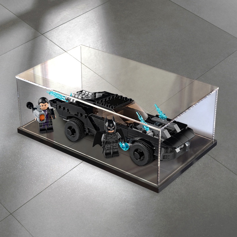 Thích hợp cho Lego 76181 Batmobile Chase Penguin Man Hộp trưng bày Mô hình Hộp lưu trữ Acrylic Vỏ bụ