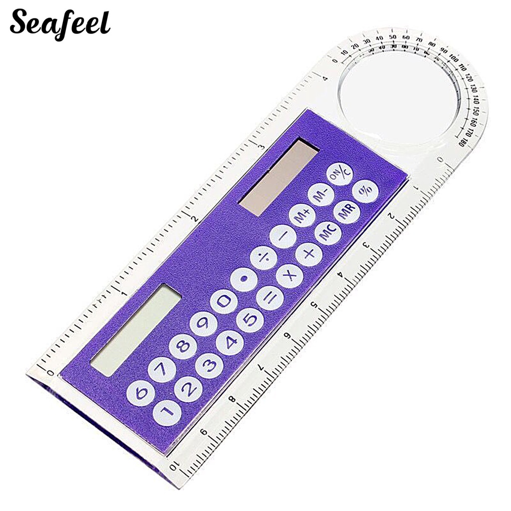 Thước Kẻ Mini Trong Suốt Sử Dụng Năng Lượng Mặt Trời Tiện Dụng Cho Học Sinh