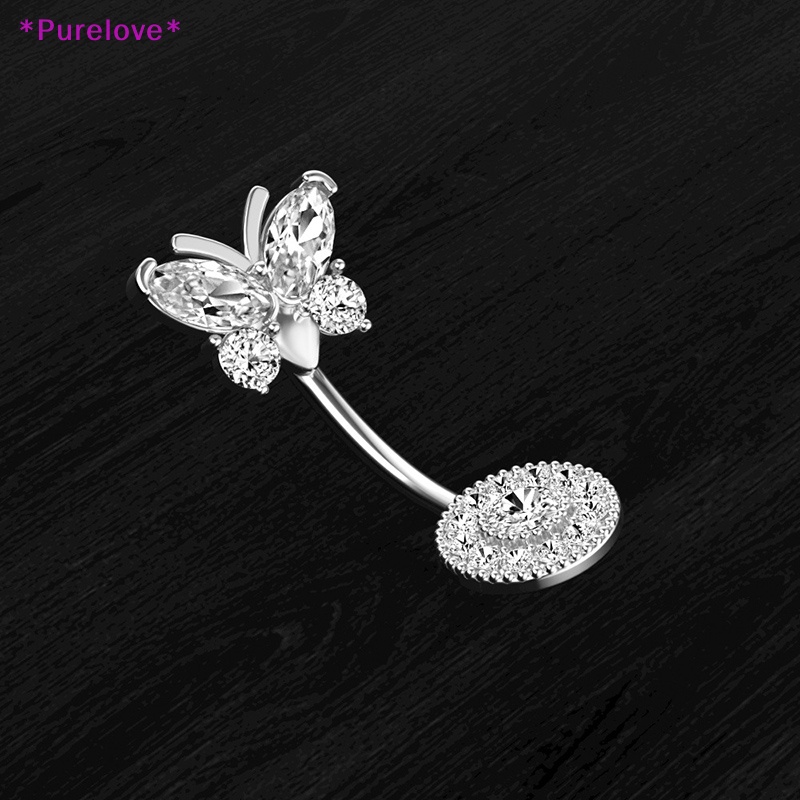 Khuyên Rốn Hình Bướm Đính Đá Zircon Thời Trang Mới