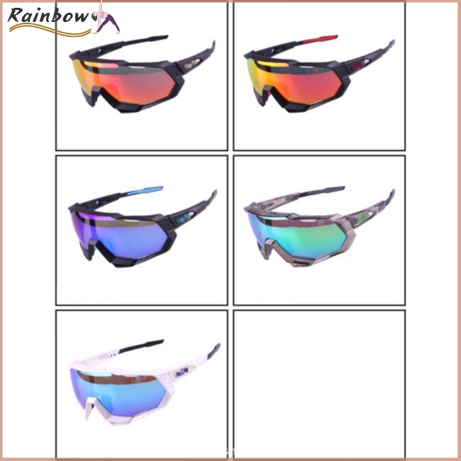 Kính Mát 3 Tròng Chống Tia UV Chống Gió Bảo Vệ Khi Đạp Xe / Leo Núi