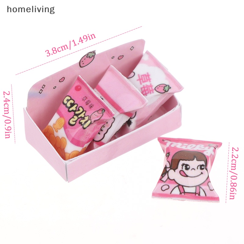 1 Bộ Túi Đựng Bánh Kẹo 1: 12 Dùng Trang Trí Nhà Búp Bê