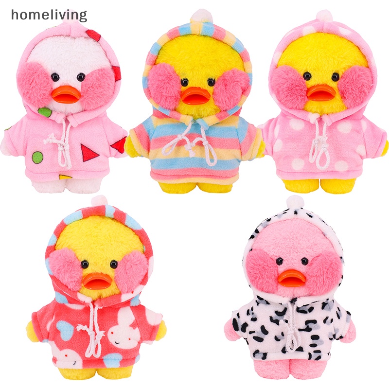 Chú Vịt Nhồi Bông mini 30cm Mặc Quần Áo Và Mũ Xinh Xắn