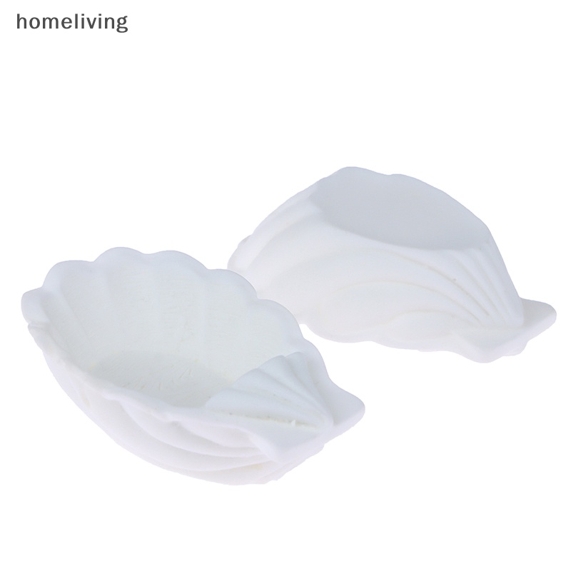 Bộ 2 Tượng Vỏ Sò Mini Bằng Nhựa Resin Trang Trí Tiểu Cảnh / Nhà Búp Bê