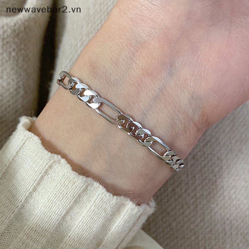 Vòng Tay May Mắn Màu Bạc Lấp Lánh Tùy Chỉnh Thời Trang Cho Nữ