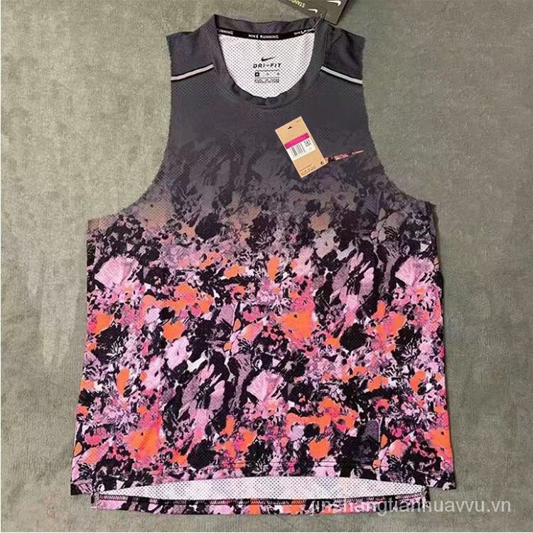 Áo Ba Lỗ Thể Thao Chạy Bộ Nhanh Khô In Hoa Hướng Dương Thời Trang Mùa Hè Cho Học Sinh