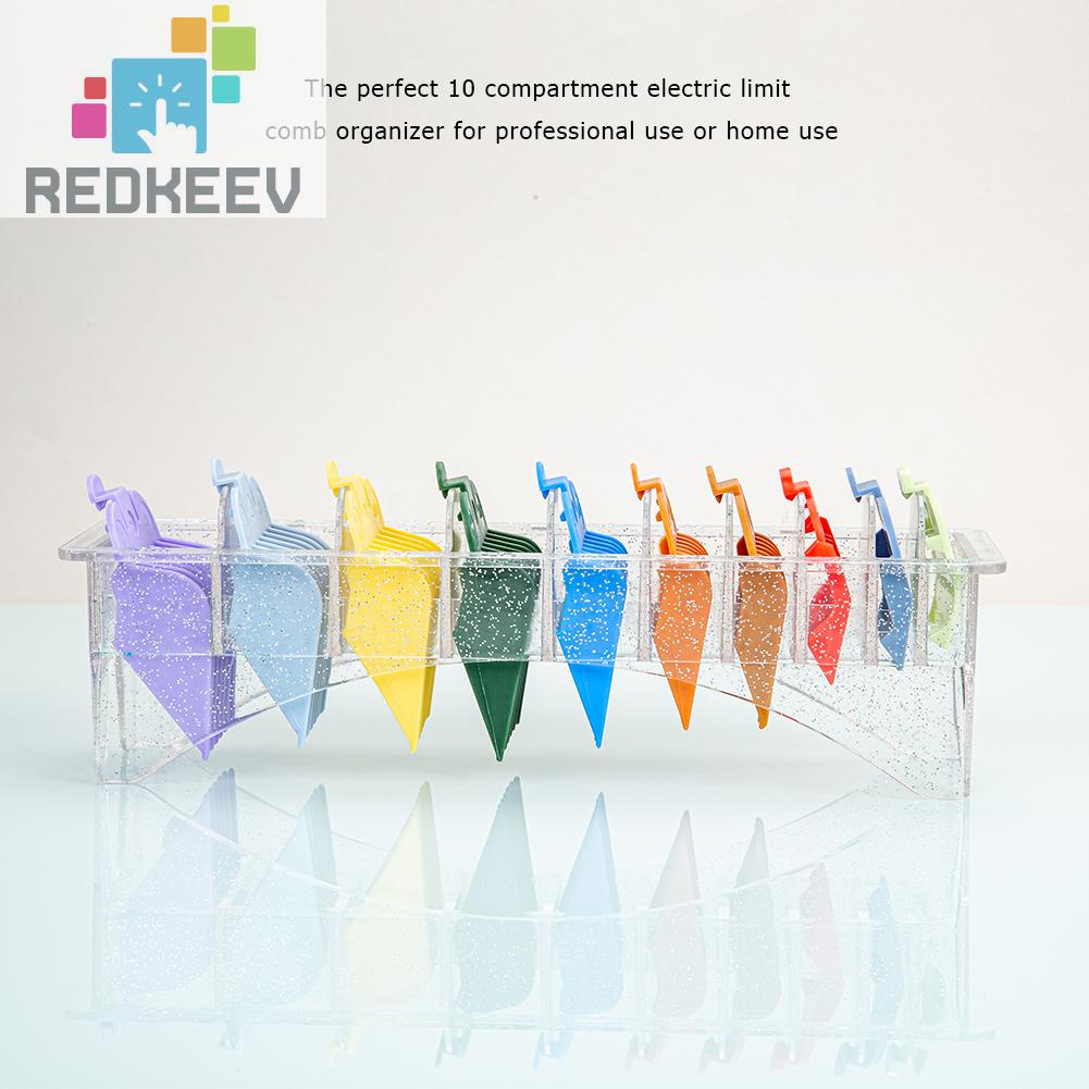 Hộp Đựng Lược Chải Tóc 10 Ngăn Bằng Nhựa Siêu Bền Tiện Dụng Cho Salon