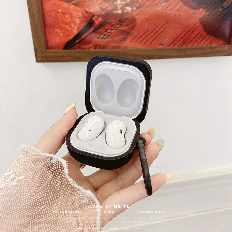 Vỏ Bảo Vệ Hộp Sạc Tai Nghe Samsung Galaxy buds live / buds 2 Pro Bằng Silicon Họa Tiết Hoạt Hình Dễ Thương