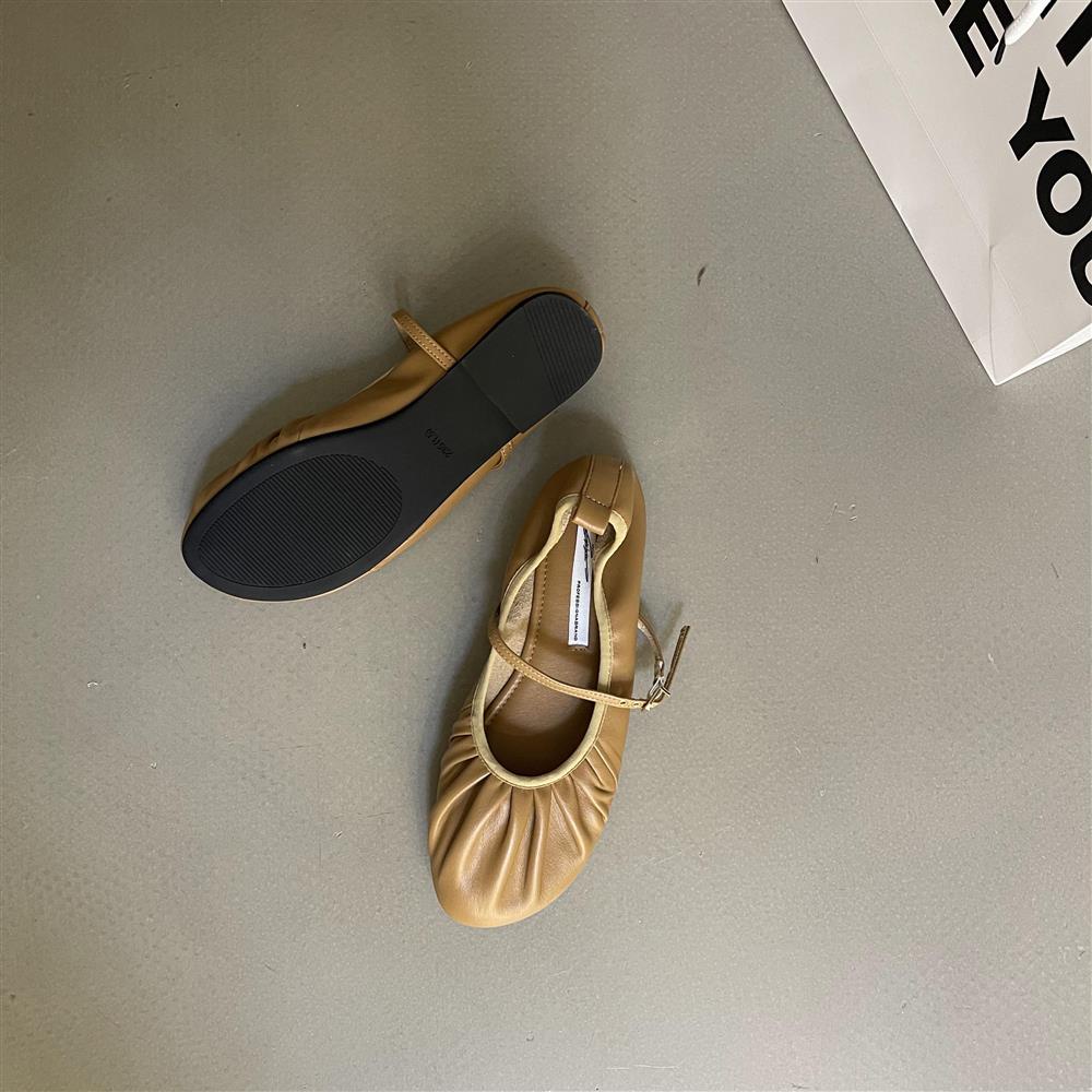 Giày Búp Bê Đế Mềm Mũi Tròn 4 Mùa Sk2023 Phong Cách Mới Cho Nữ