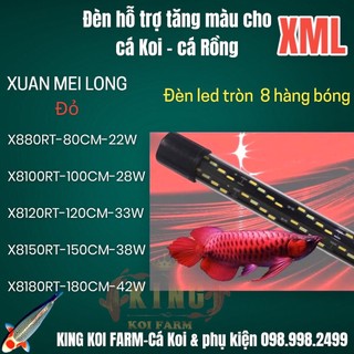 Đèn Led Xuanmeilong 8 Hàng Bóng led tròn - Đèn tăng màu cao cấp chuyên dùng cho cá Rồng, cá Koi, cá cảnh