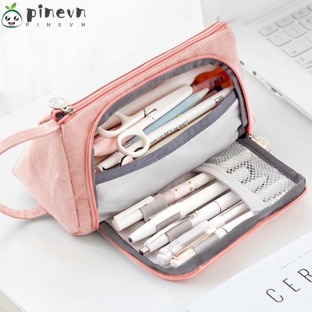 Túi Đựng Bút Màu Trơn Sức Chứa Lớn Ốp