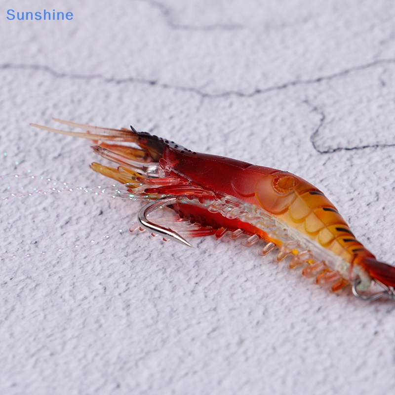1 Mồi Câu Cá Hình Tôm Nhân Tạo 9cm / 6g Có Móc Câu Tiện Dụng