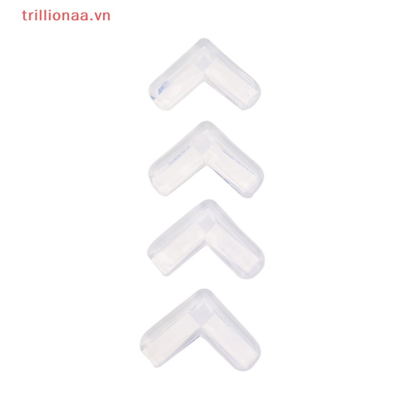 Bộ 4 Miếng Bọc Góc Cạnh Bàn Bằng Silicon Chống Va Chạm Bảo Vệ An Toàn Cho Bé