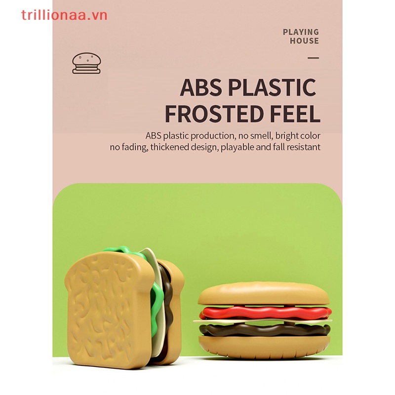 Bộ Đồ Chơi Cắt Bánh Sandwich Khoai Tây Chiên DIY Cho Bé