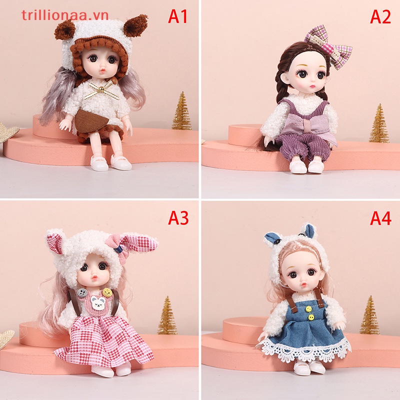 Mô Hình Búp Bê Trillionaa 16cm Có Khớp Cử Động Kèm Quần Áo DIY