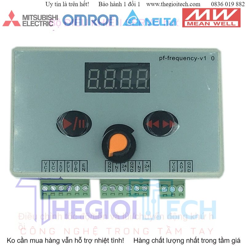 Bộ Tạo Xung Động Cơ Bước Điều Chỉnh Tốc Độ Động Cơ DC Điều Chỉnh Tốc Độ Xung, Chuyển Động Khứ Hồi - PLC-10MT