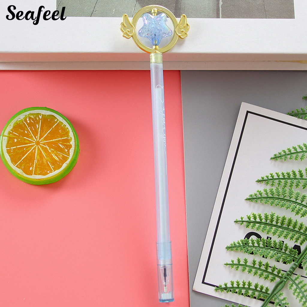 Set 10 Bút Bi Có Tay Cầm Siêu Nhẹ Chống Rò Rỉ Thiết Kế Dễ Thương Tiện Dụng Cho Gia Đình / Trường Học