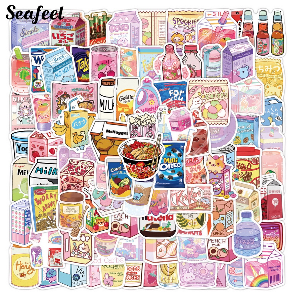 Set 100 Sticker Hoạt Hình Dán Đa Năng