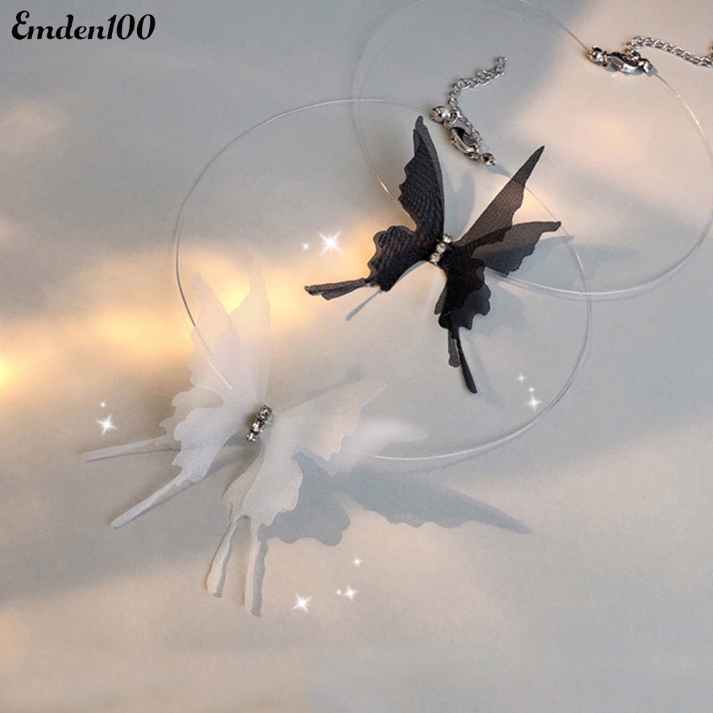 Vòng Cổ Choker Bằng Hợp Kim Mặt Hình Bướm Gợi Cảm Cho Nữ