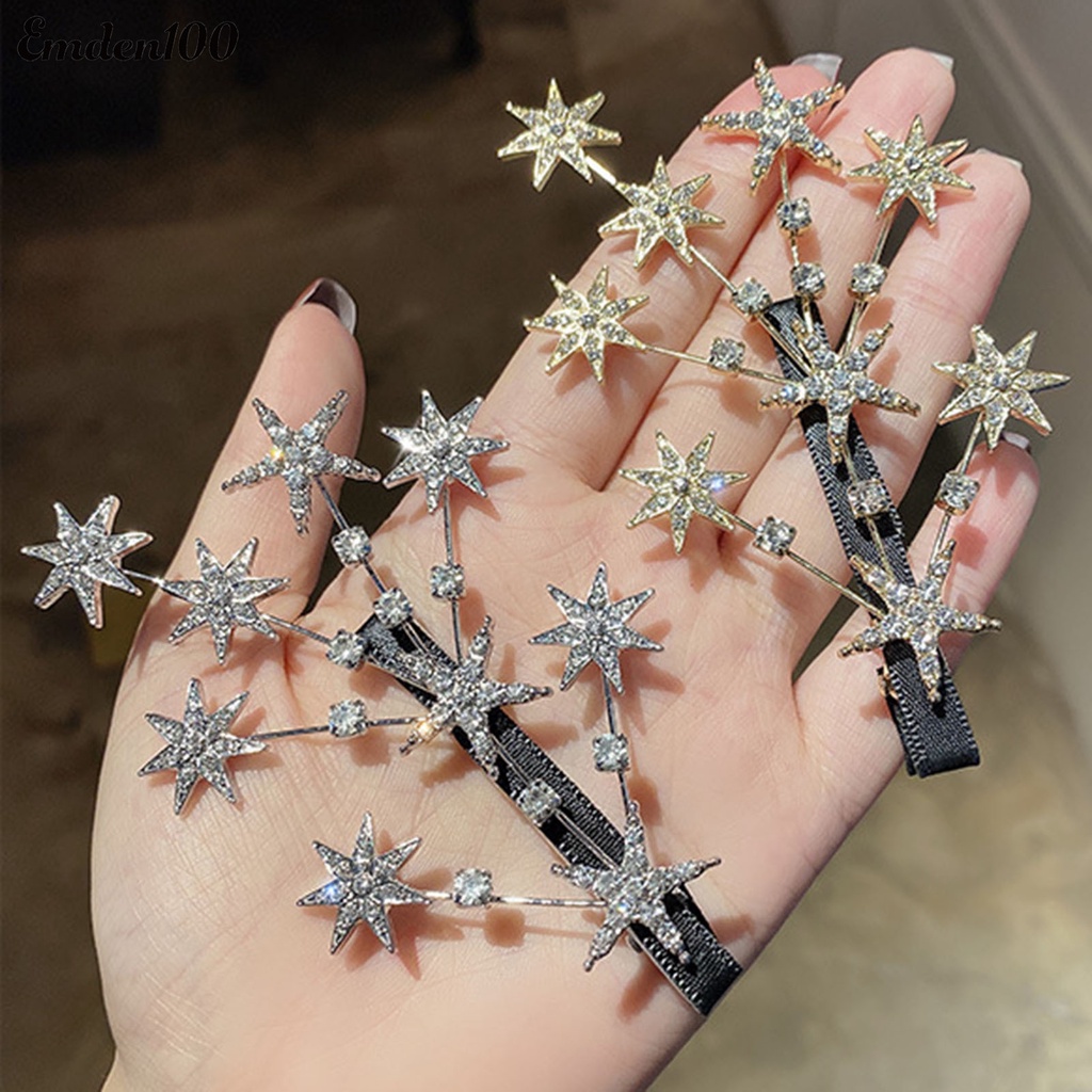 Kẹp Tóc Hình Ngôi Sao Đính Đá Thời Trang Cho Nữ