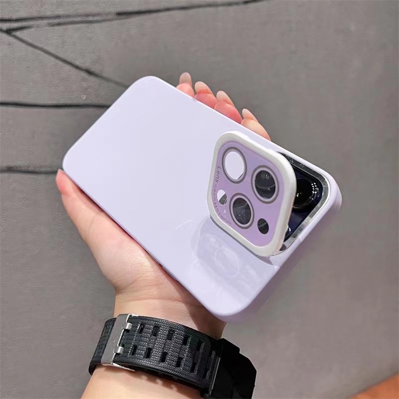 Ốp Điện Thoại iPhone 12 13 14 Pro max case ốp lưng điện thoại iphone 14 13 12 promax bảo vệ camera Silicon Mềm Có Giá Đỡ Bảo Vệ Ống Kính Máy Ảnh HD Cho iP 12 13 14 Pro max