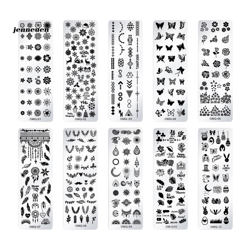 Khuôn Dập Nổi Trang Trí Móng Tay Hình Hoa Lá Sáng Tạo Cho Nữ