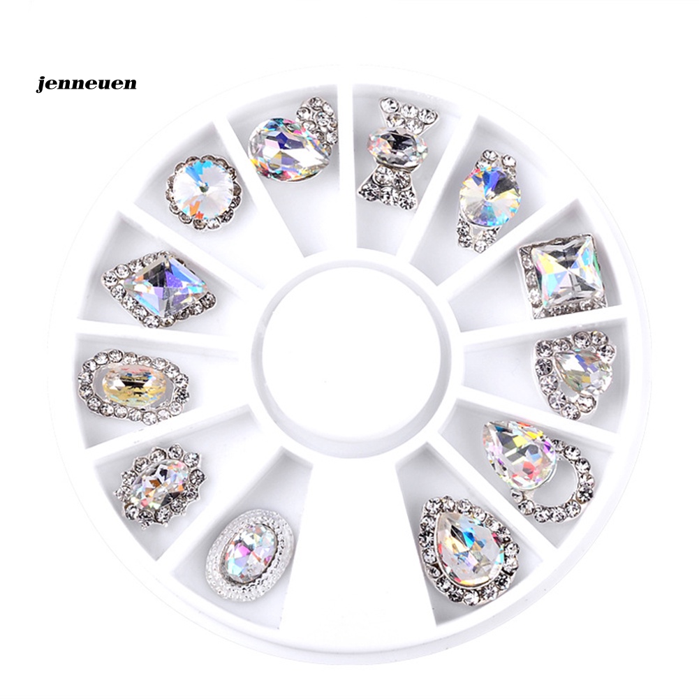 1 Hộp Đá 3D Lấp Lánh Tự Trang Trí Móng Tay