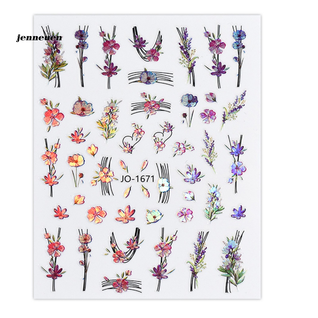 Miếng Dán Trang Trí Móng Tay Họa Tiết Tinh Tế Dễ Dàng Tẩy Rửa