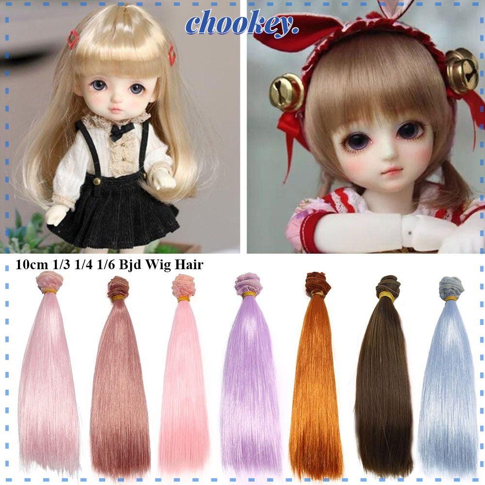 1 Bộ Tóc Giả 10 Màu Cho Búp Bê 10cm