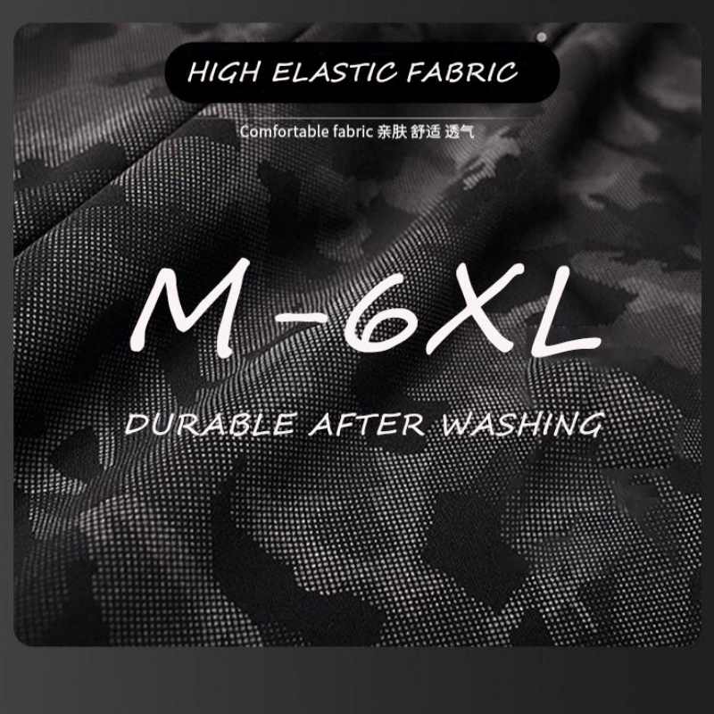 Quần Jogger Lưng Cao Nhanh Khô Họa Tiết Rằn Ri Phong Cách Thể Thao Thời Trang Cho Nam M-6XL