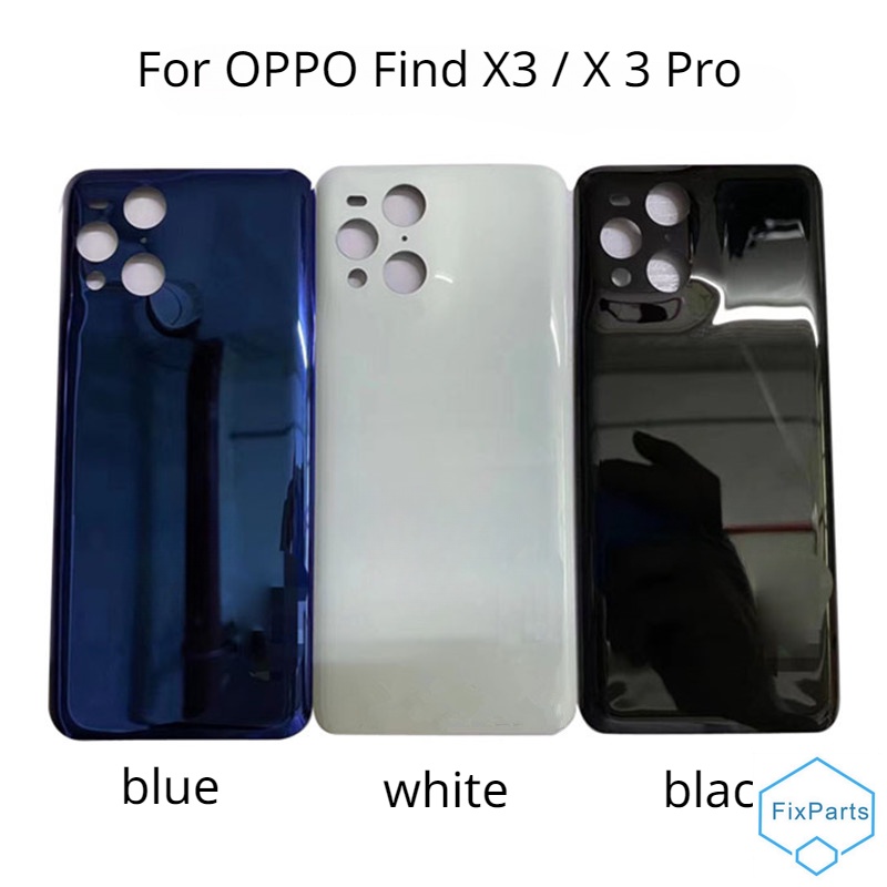 Nắp Lưng Điện Thoại Màu Bóng Thay Thế Cho OPPO Find X3 / X 3 Pro 6.7 "