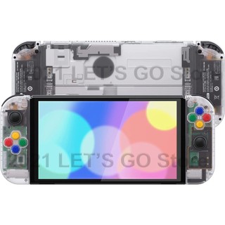 Switch OLED DIY Thay thế Console Back Plate Joycon Controller Controller Nhà ở cho Trò chơi Nintendo Switch OLED