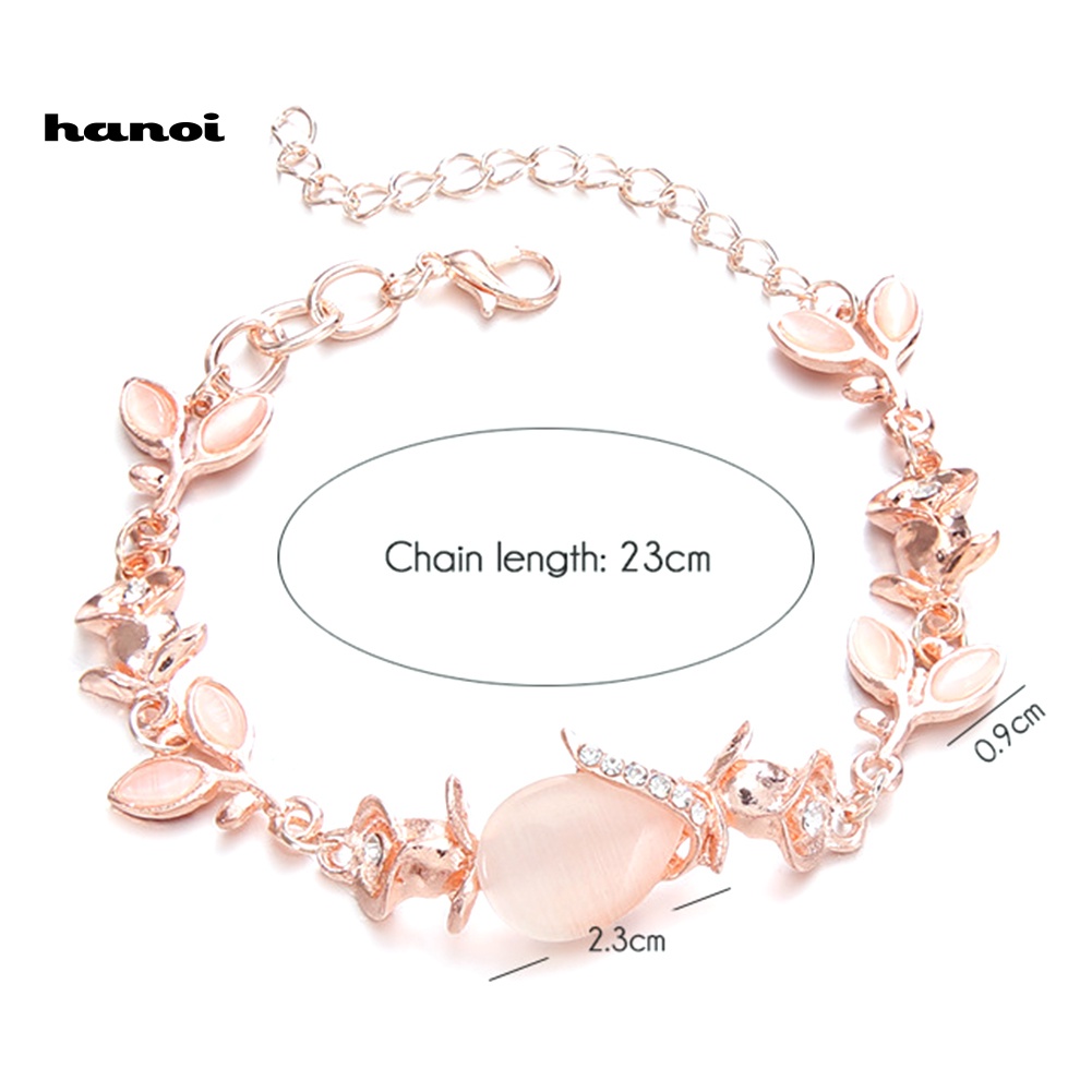 Vòng Tay Đính Đá Opal Nhân Tạo Thời Trang Cho Nữ