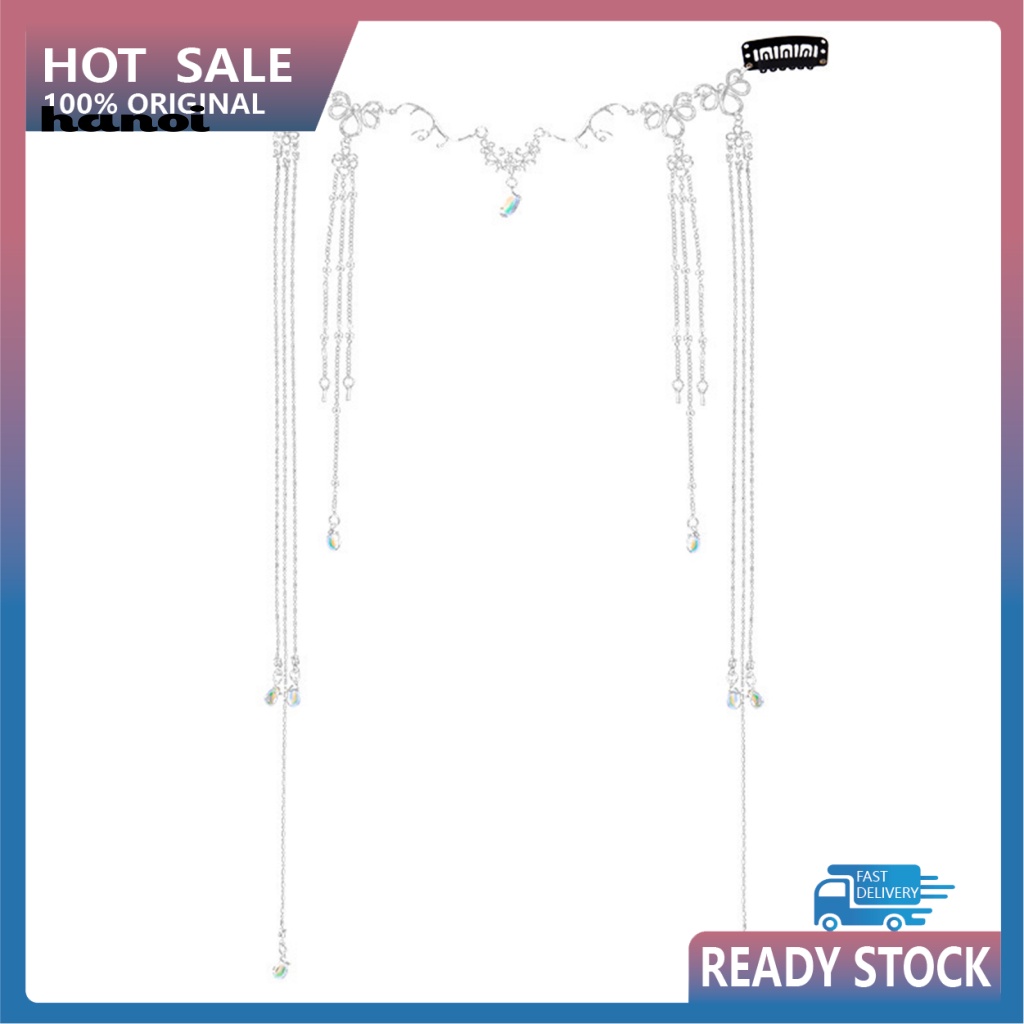 Chuỗi Dây Đeo Trán Đính Đá Tua Rua Phong Cách Cổ Điển Thanh Lịch Dành Cho Nữ