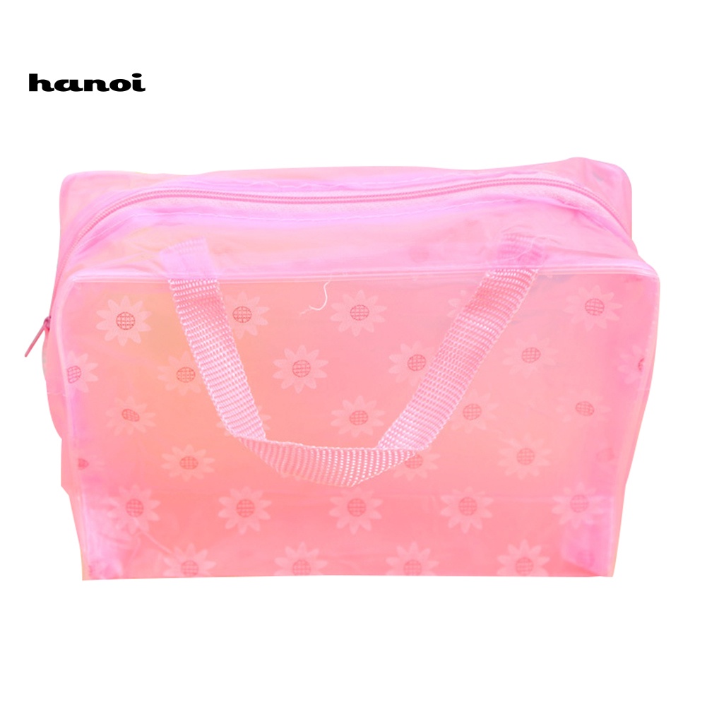 Túi Đựng Mỹ Phẩm Chống Thấm Nước Họa Tiết Hoa Xinh Xắn