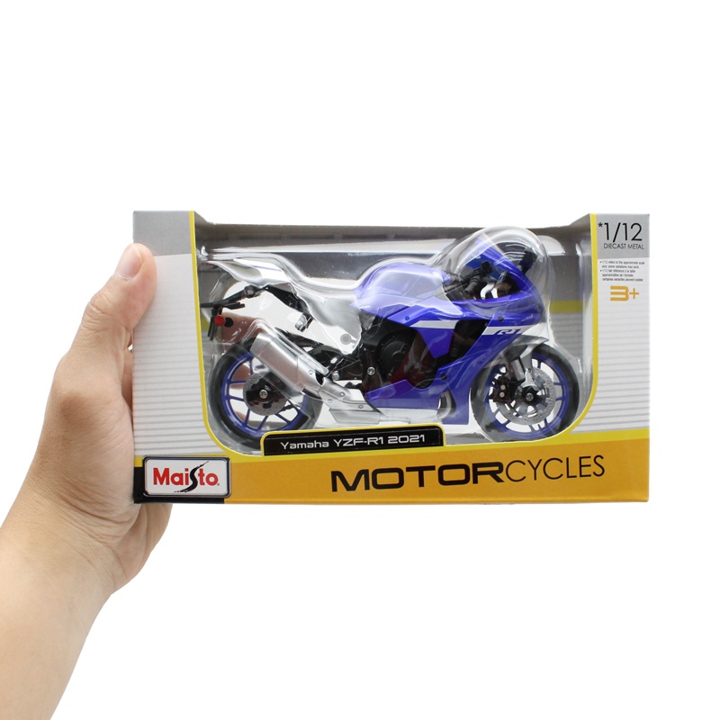 Đồ Chơi Mô Hình Xe Mô Tô 1:12 Dòng Yamaha YZF-R1 2021 - Maisto 21847/MT31101