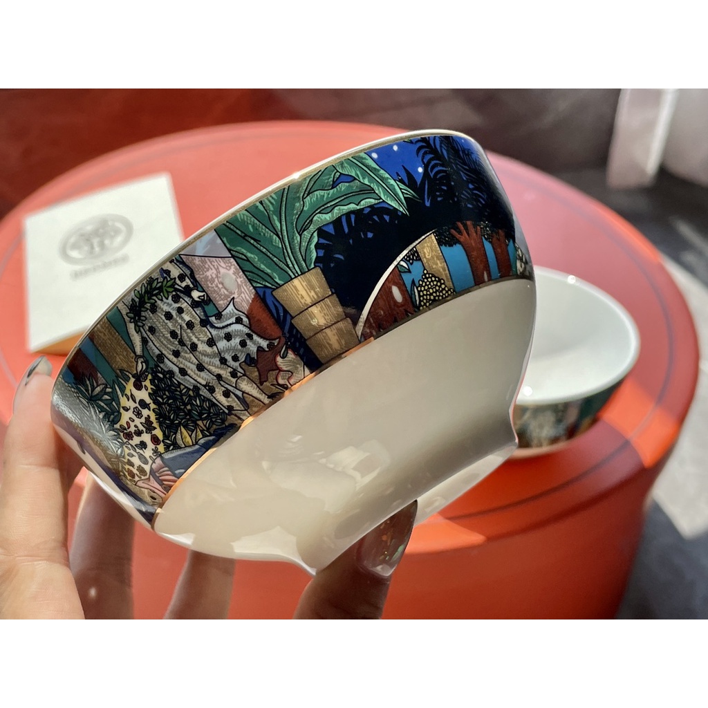 ⭐️😍Bộ 10 Món Chén Đĩa + Đĩa + Muỗng Hermes Midsummer Night 'S Dream Series Cao Cấp