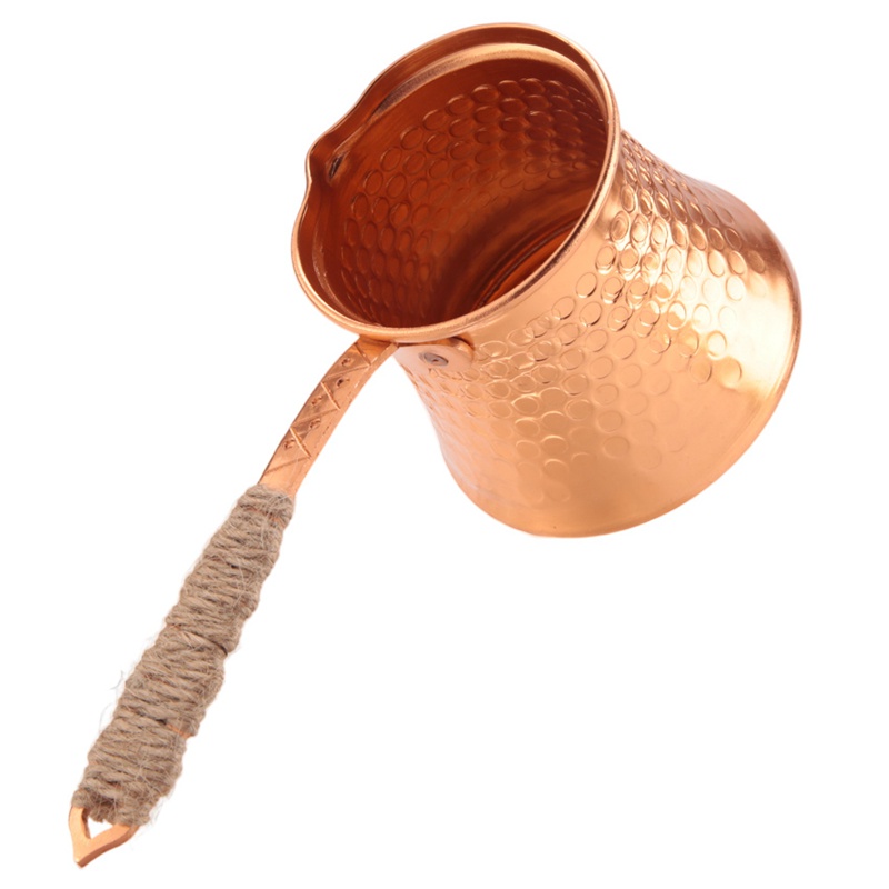 Bình pha cà phê thổ nhĩ kỳ máy pha cà phê moka pot 3 người 200 ml đồng làm bằng tay phụ kiện quà tặng trang trí chất lượng cao