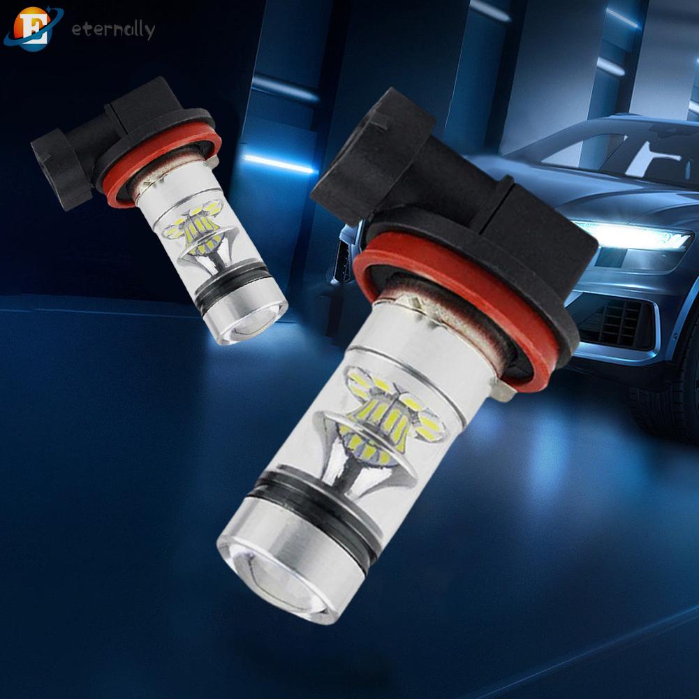 Set 2 Bóng Đèn H4 H7 H11 100W 6500K 2000LM Siêu Sáng Dành Cho Ô Tô