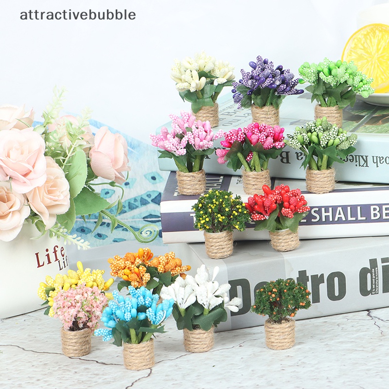 Chậu Cây Giả Mini Tỉ Lệ 1: 12 Trang Trí Nhà Búp Bê