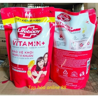 Sữa tắm Lifebuoy bảo vệ vượt trội túi / chai đỏ 800g / 1kg
