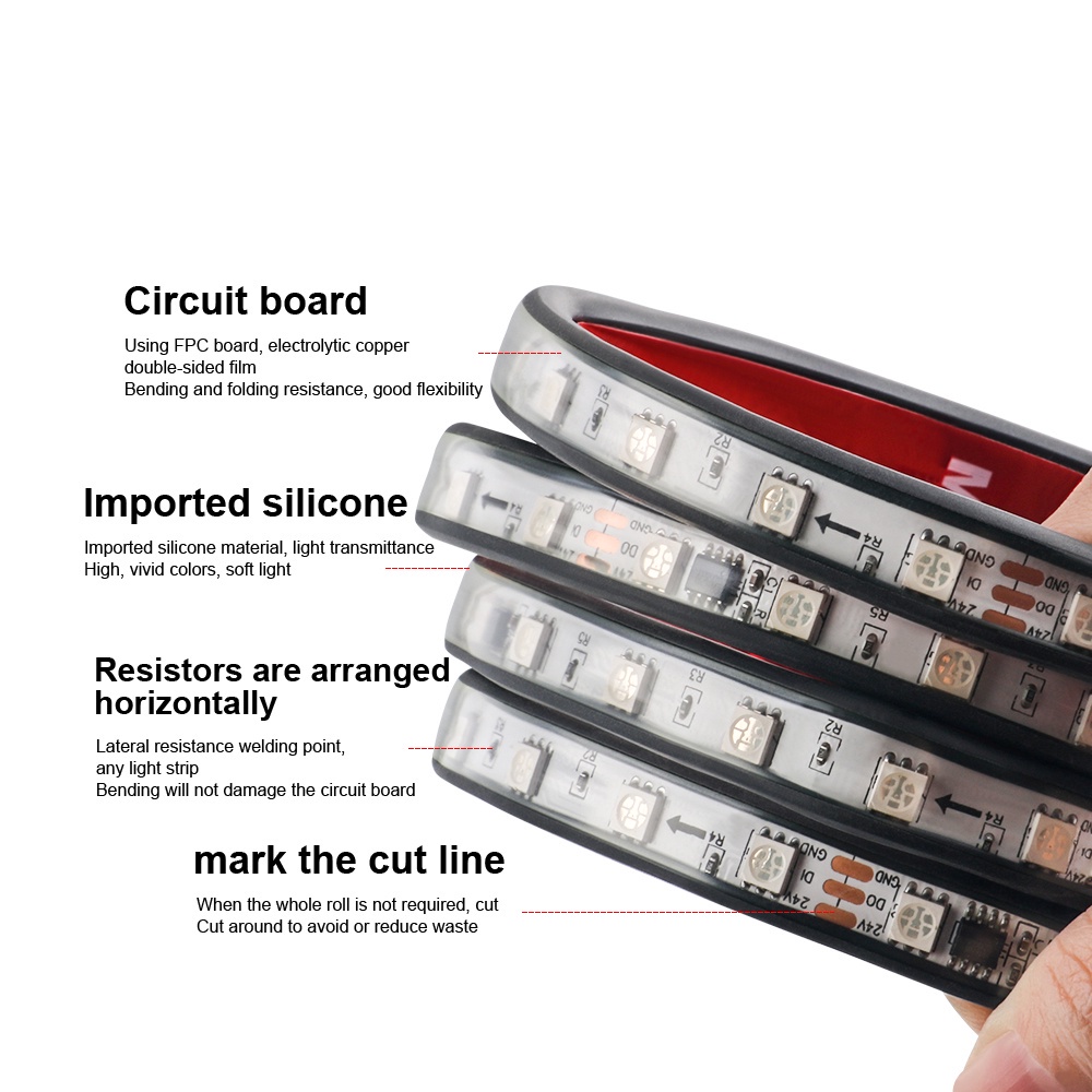 Khung Lưới Đèn LED Cảnh Báo RGB 12V Cho Xe Tải