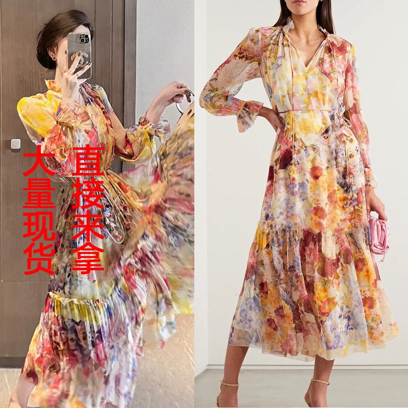 Đầm Maxi Phong Cách Retro 20237