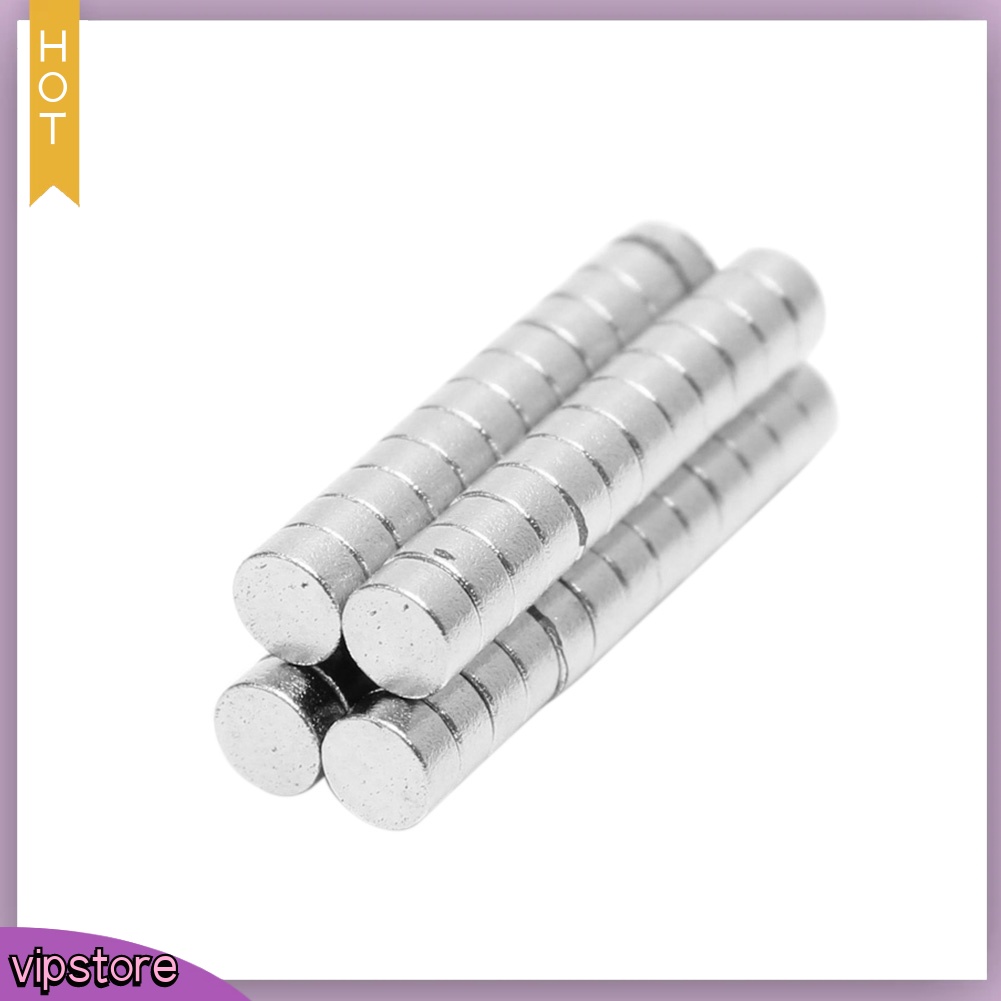Set 50 Nam Châm Hình Trụ Tròn N52 3x15mm Chuyên Dụng