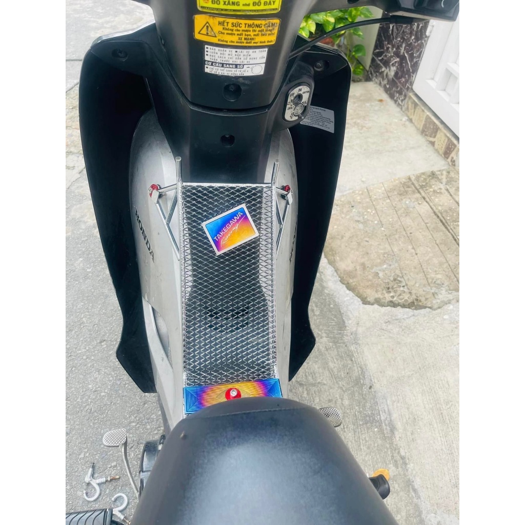 Baga inox Xiken  Wave RS100, Wave S100, Wave a 110 2017-2023 tặng kèm tem titan . DoChoiXeMayShop