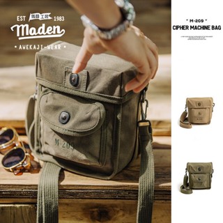 MADEN Túi Đeo Chéo Canvas Chiến Thuật Có Khóa Nam Châm Thời Trang Công Sở 2023 Mới Cho Nam M209