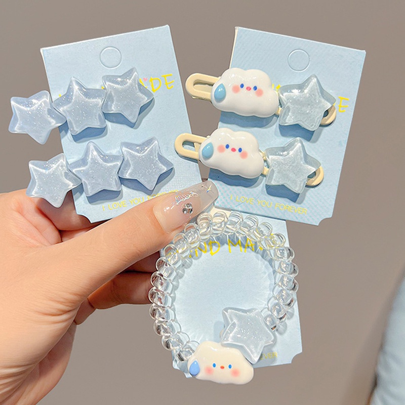 Kẹp Tóc Hình Đám Mây Ngôi Sao Mới Phổ Biến Cho Nữ