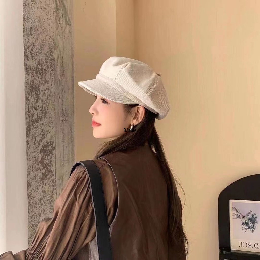 Mũ Beret Thiết Kế Đơn Giản Thời Trang Theo Phong Cách Hàn Quốc