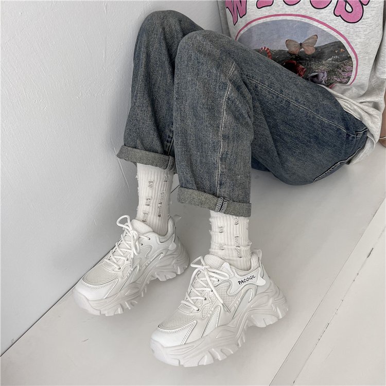 Giày Thể Thao Lưới Mũi Tròn Thời Trang Năng Động Dành Cho Nữ