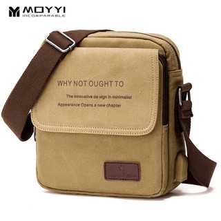 MOYYI Túi Xách Vải Canvas Phong Cách Vintage Cho Nam túi đeo vai túi messenger